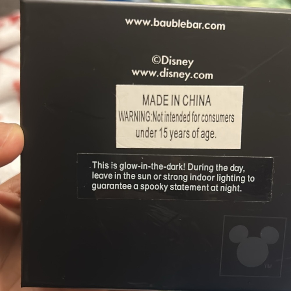 GLOW IN THE DARK DISNEY Mickey Mouse Skeleton Earrings NWT - Picture 6 of 7